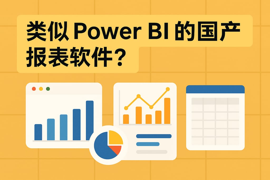类似 Power BI 的国产报表软件？